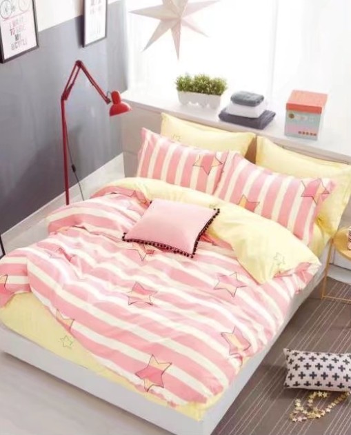 Постельное бельё Звёздный бум розовый кроватка 40х60 см фото