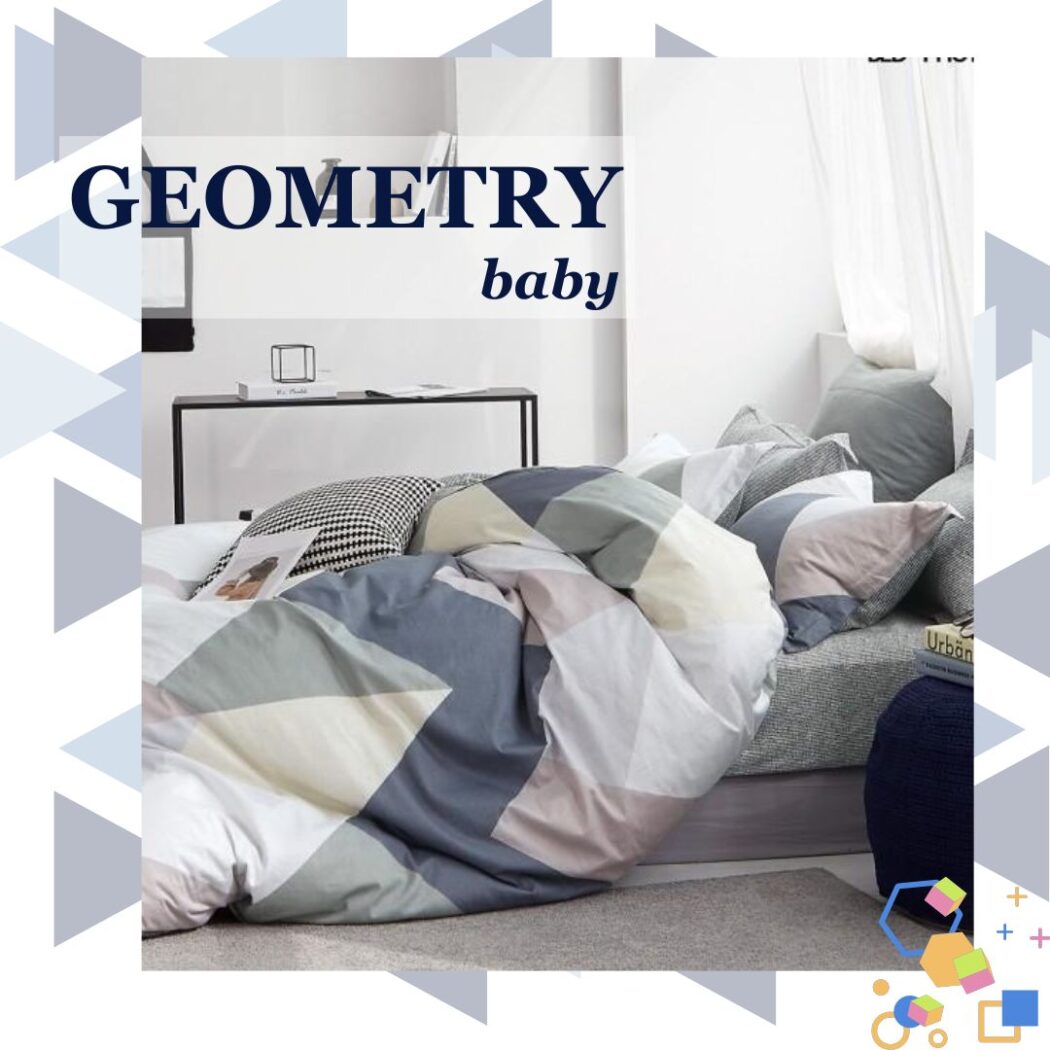 Постільна білизна Геометрія ліжечко 40х60 см фото
