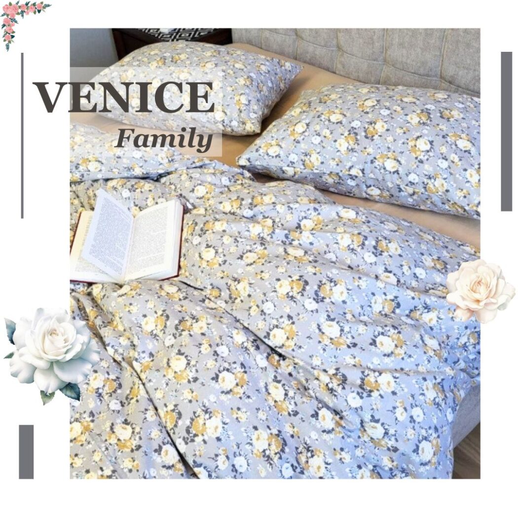 Постільна білизна з фланелі Венеція Сімейна фото