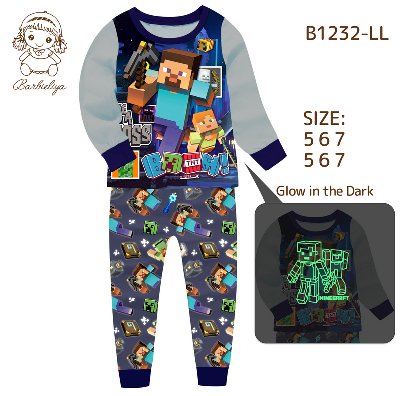 Пижама на мальчика Майнкрафт 2 | MINECRAFT | светится