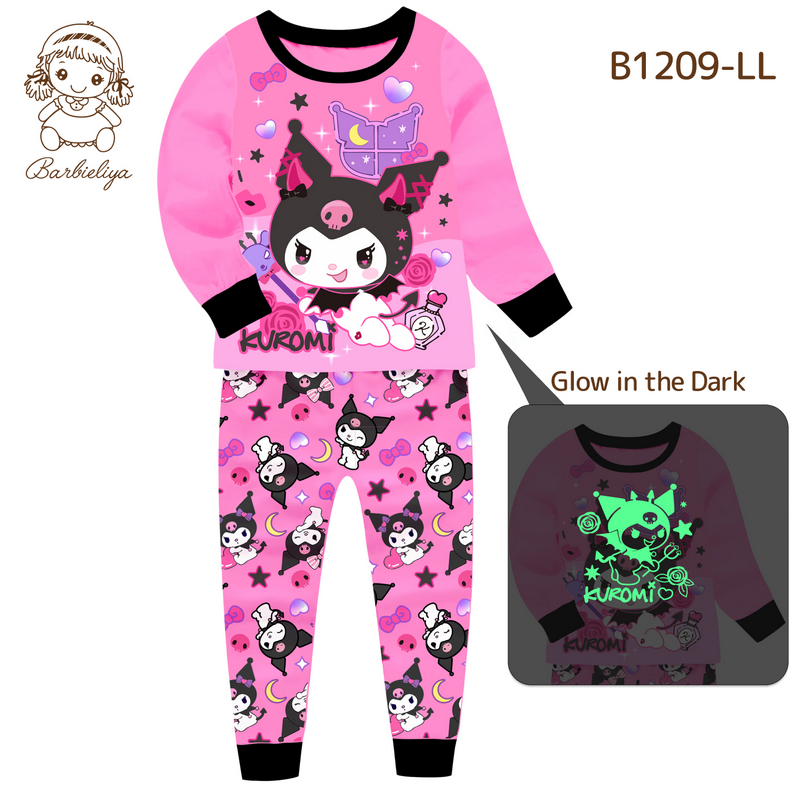 Пижама на девочку Куроми Китти 2 | KUROMI KITTY | светится
