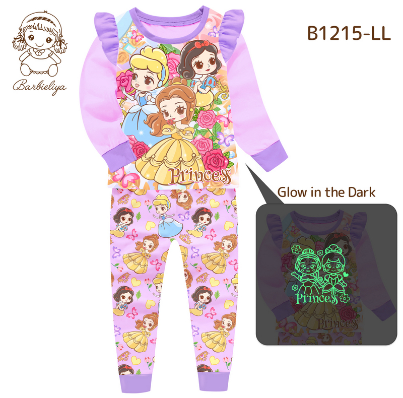 Пижама на девочку с принцессами Диснея 2 | DISNEY | светится фото