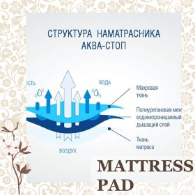 Наматрацник Аква стоп з фіксацією резинками по кутах - Зображення 4