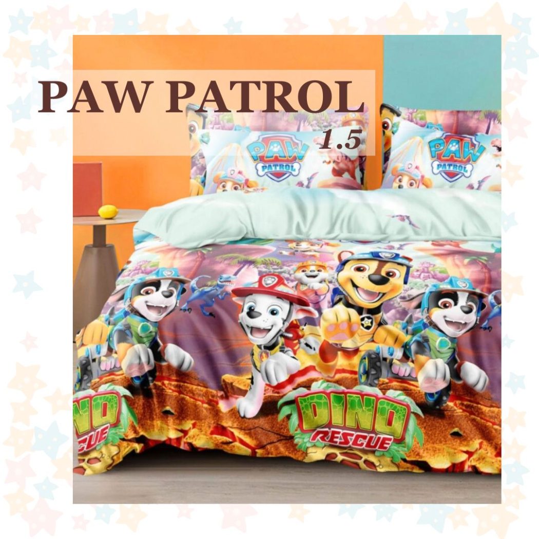 Постільна білизна Щенячий патруль Дино полуторна Paw Patrol фото