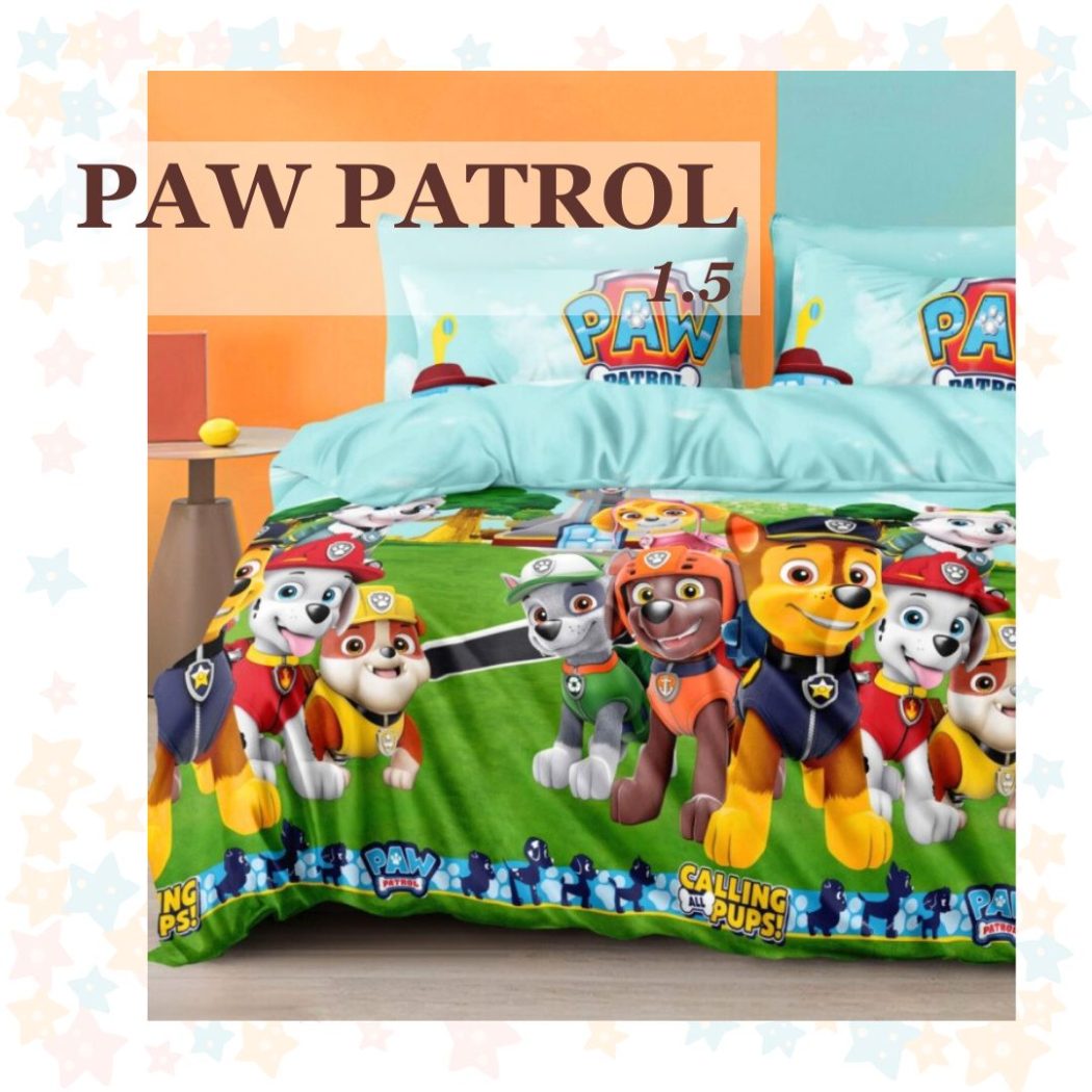 Постільна білизна Щенячий патруль Команда полуторна Paw Patrol фото