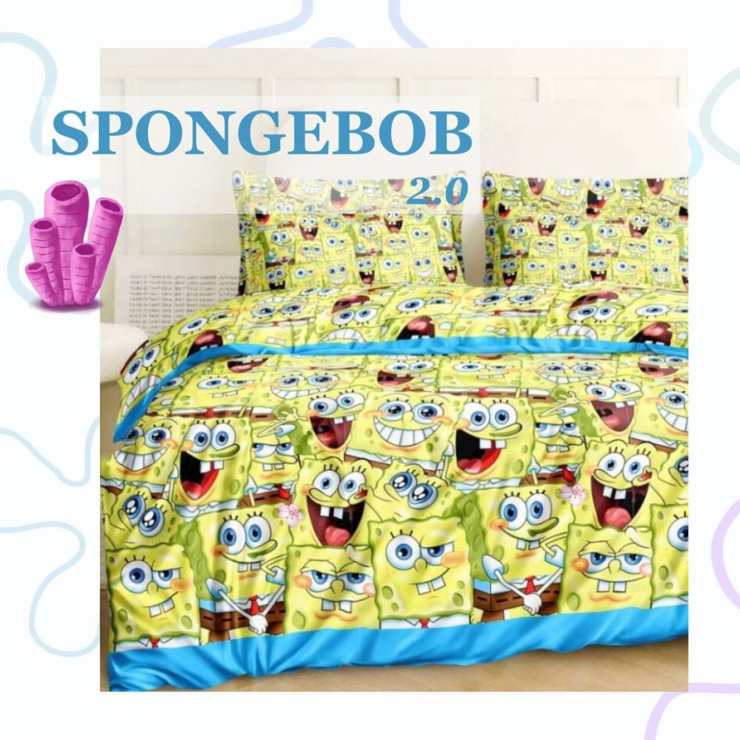 Постільна білизна Губка Боб SpongeBob двоспальна фото