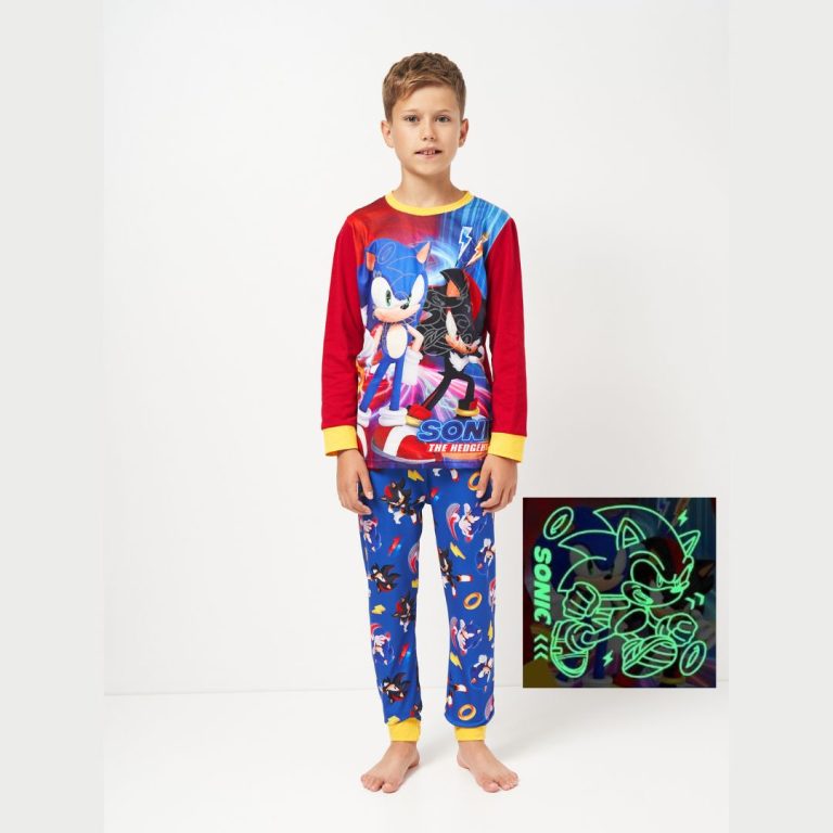 Пижама Соник 5 — светится в темноте