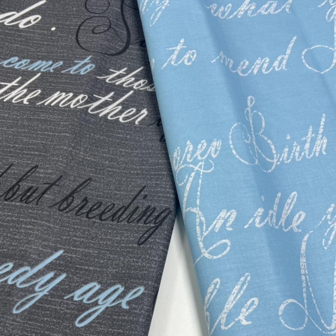 Постільна білизна сіра з написами сатин «Letters Gray» Євро - Зображення 2