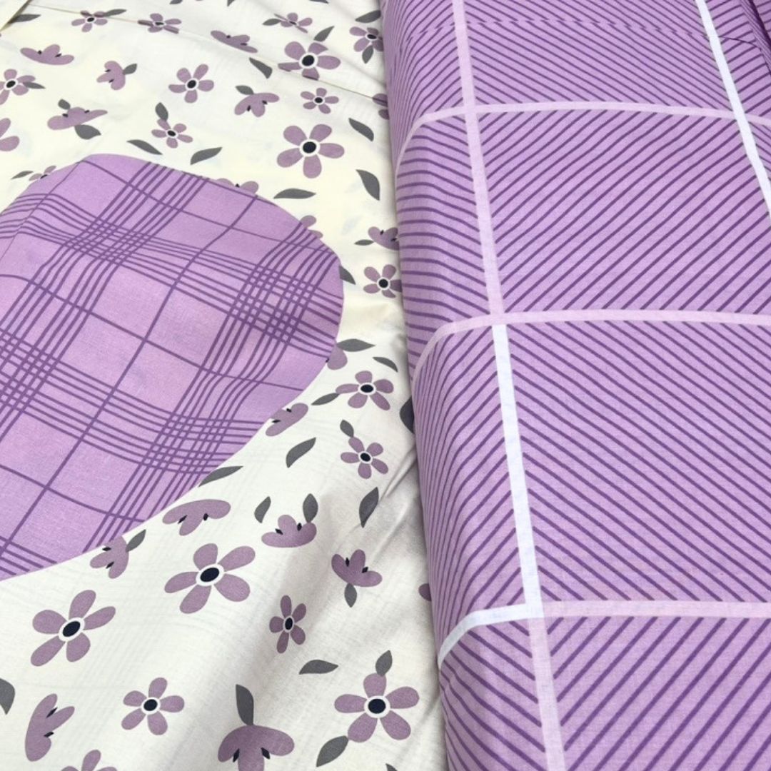 Постільна білизна бязь Лавандові серця полуторна - Зображення 2