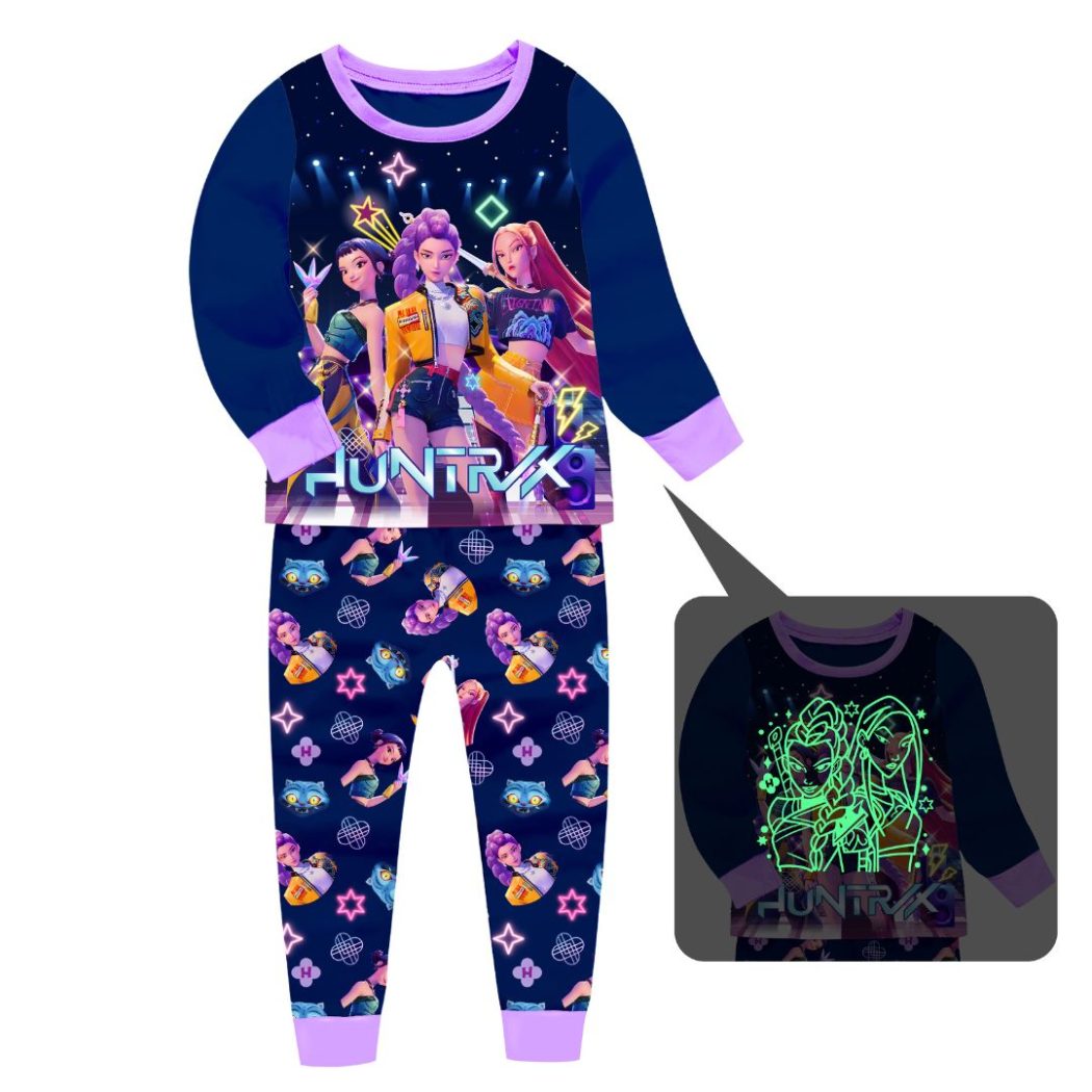 Піжама дитяча HUNTRIX Хантрікс — світиться у темряві | Girl Power | K-Pop фото