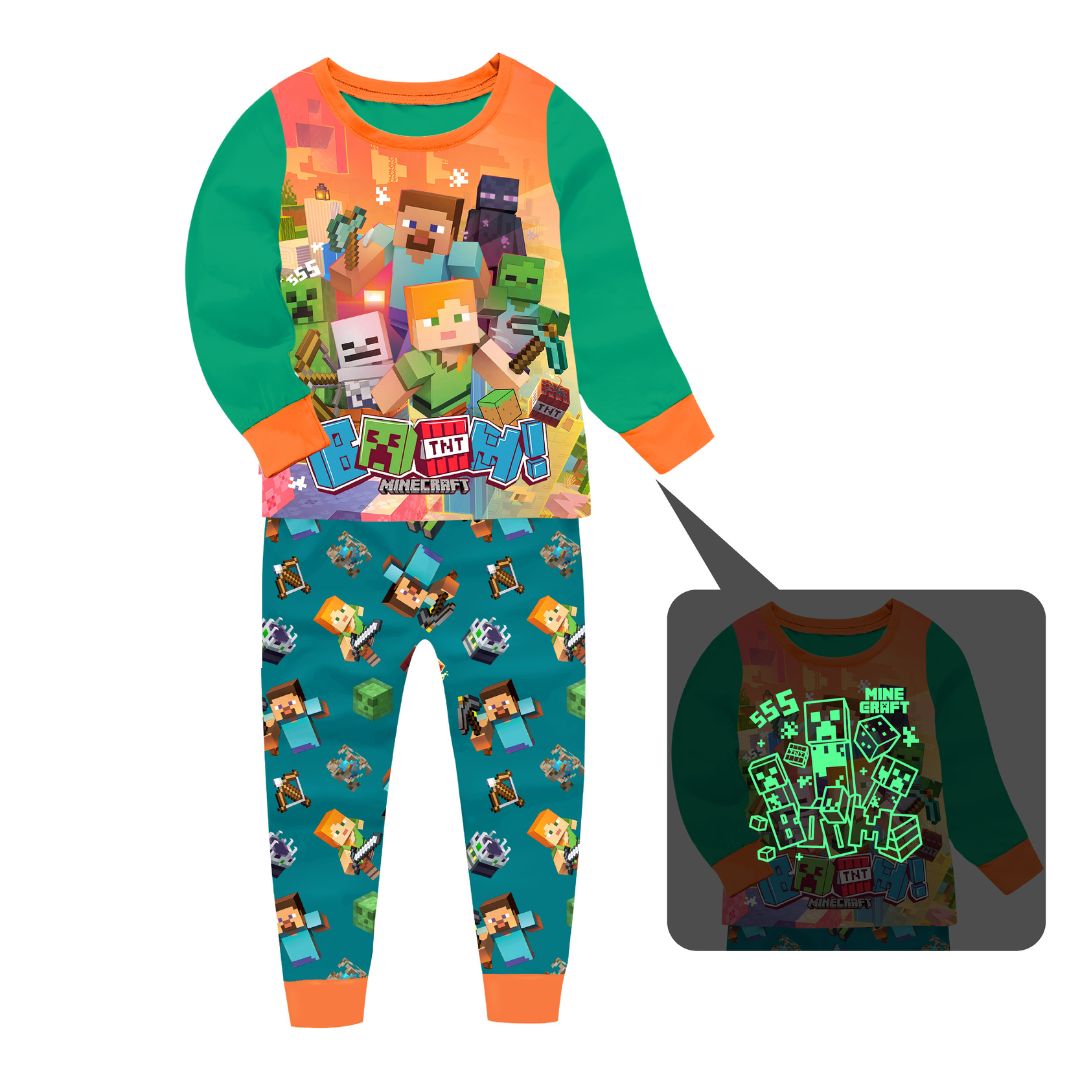 Піжама з Майнкрафтом 6 на хлопця | Minecraft | світиться в темряві фото