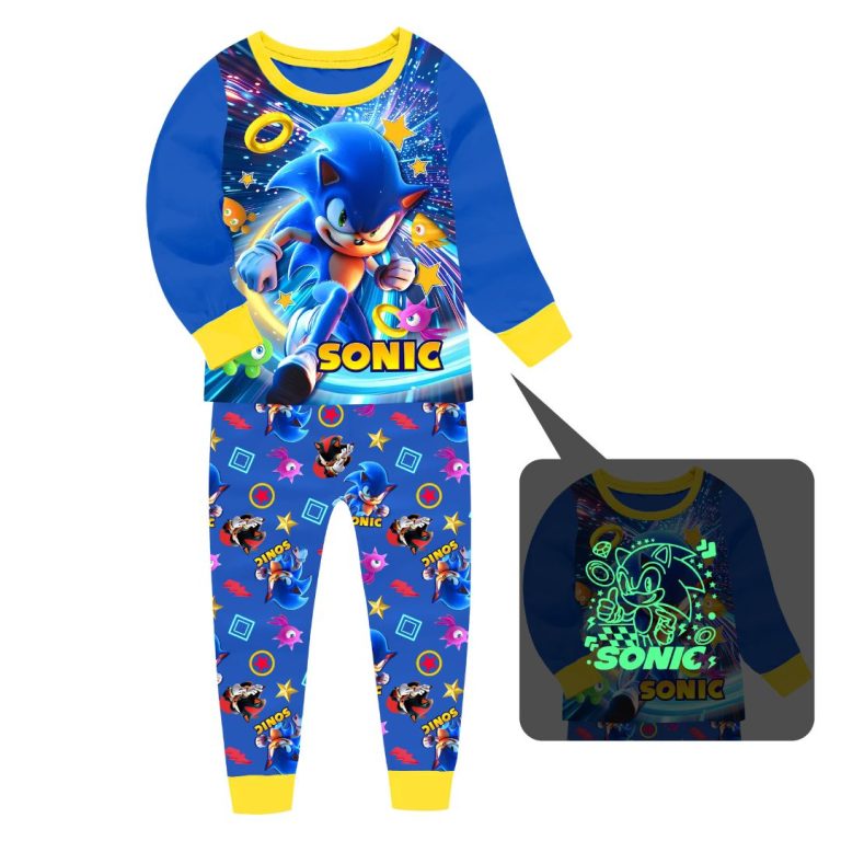 Пижама Соник 6 — светится в темноте