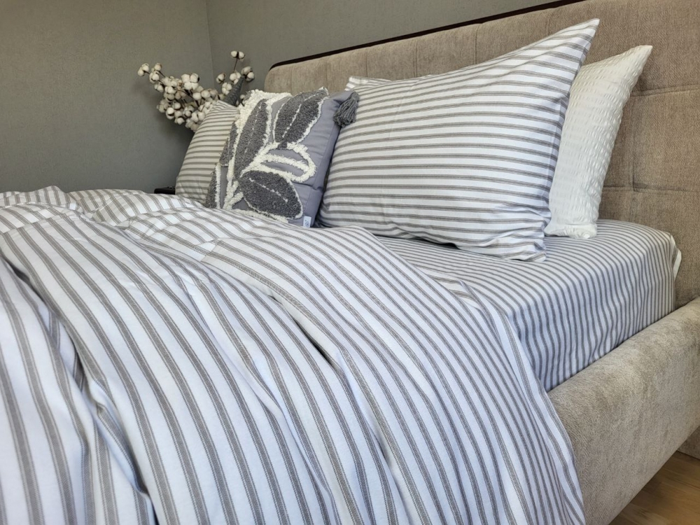 Постільна білизна Смужка, Turkish flannel (Двосп. на рез.) - Зображення 7