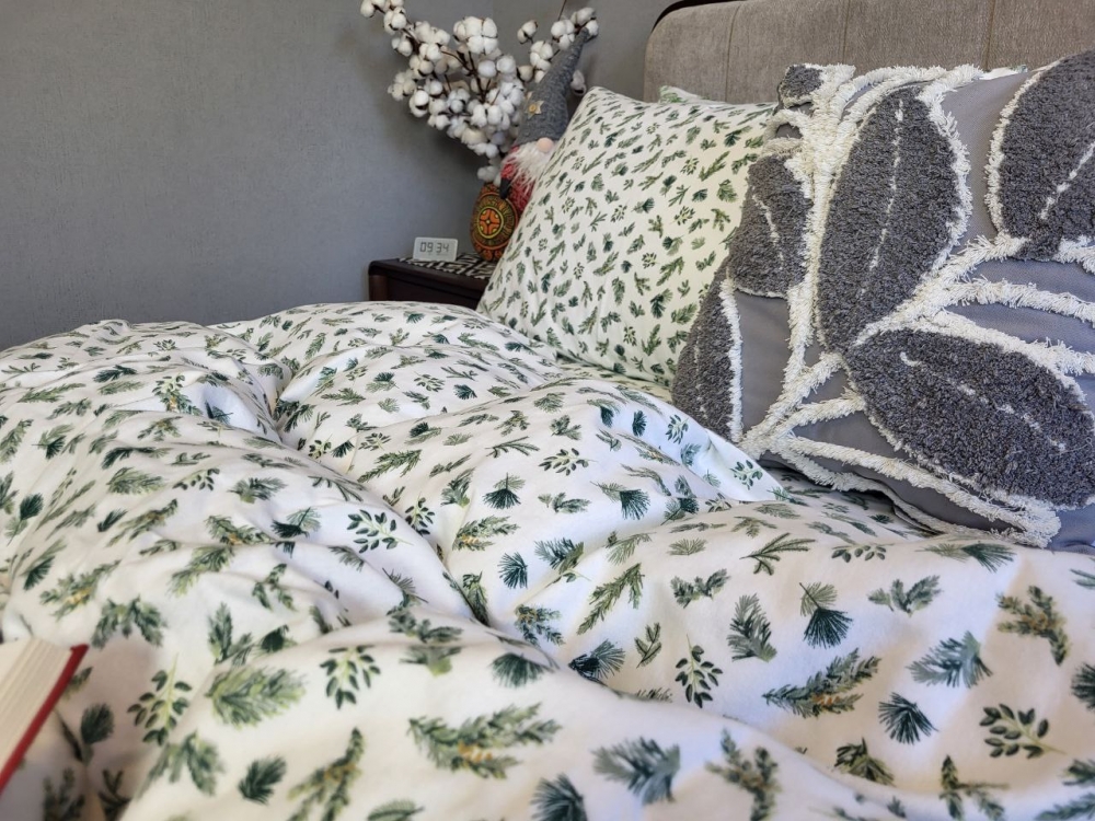 Постільна білизна Аромат лісу, Turkish flannel (Сім. на резин.) - Зображення 6