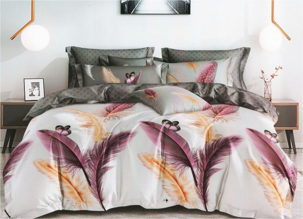 Постільна білизна Боа, сатин (Двоспальний)