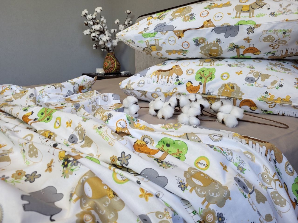 Постільна білизна Весела ферма, cotton (Двоспальний) - Зображення 2