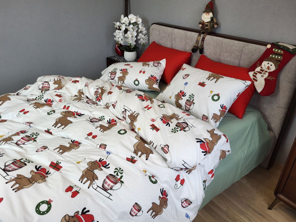 Постільна білизна Гостинці/полин, Turkish flannel (Сім. на резин.) - Зображення 2