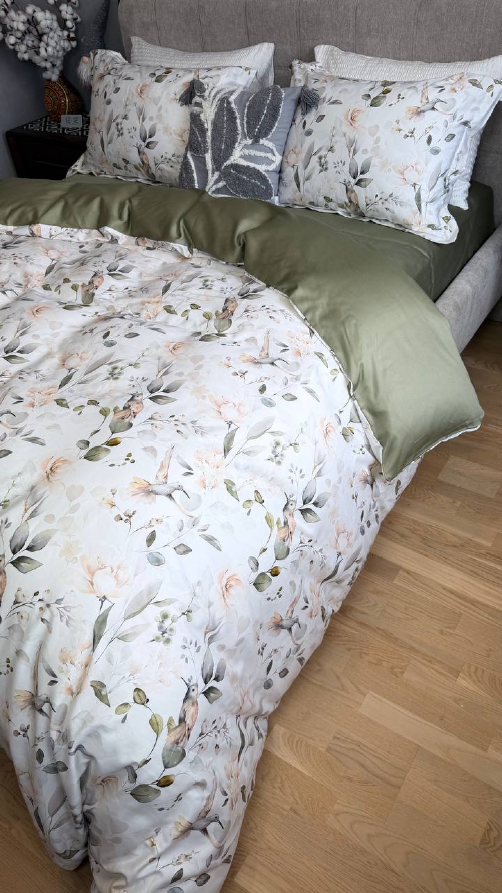 Постільна білизна Сатин PREMIUM, BIRDS (Полуторний) - Зображення 3