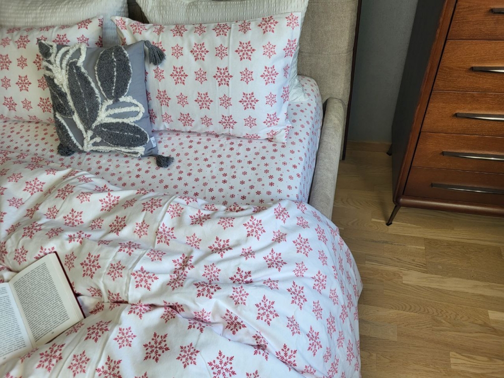 Постільна білизна Блиск, Turkish flannel (Євро на резин.)