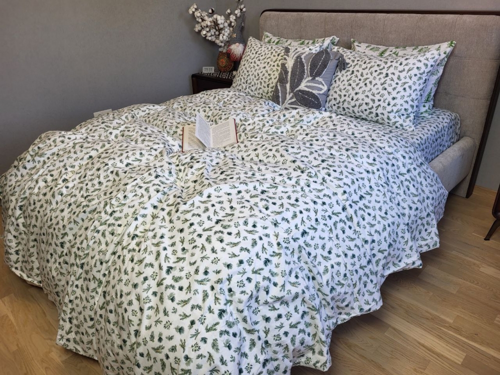 Постільна білизна Аромат лісу, Turkish flannel (Сім. на резин.) - Зображення 2