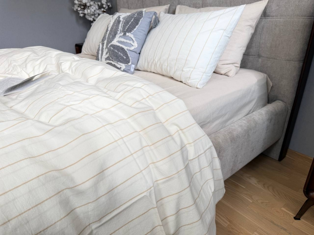 Постільна білизна Lonely+Creamy Beige, Washed Cotton (Двосп. на рез.) - Зображення 2