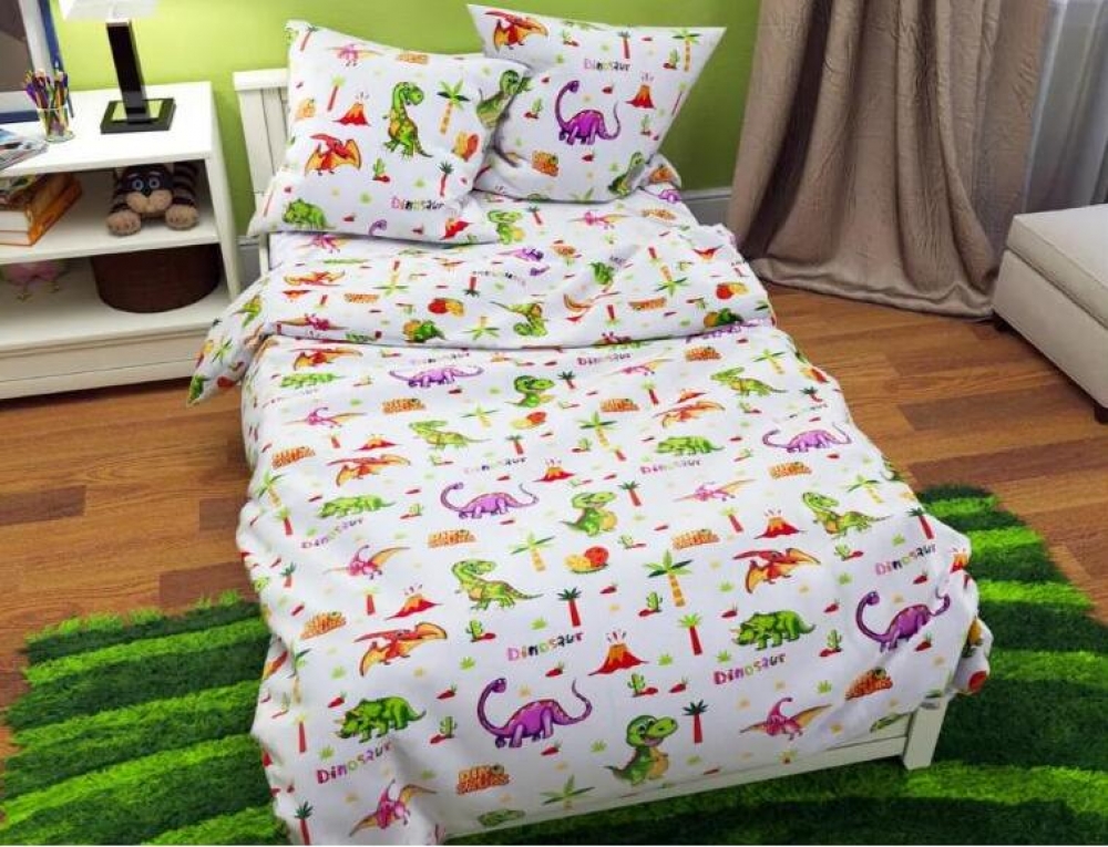 Постільна білизна Динозаврики, бязь (Дитячий)