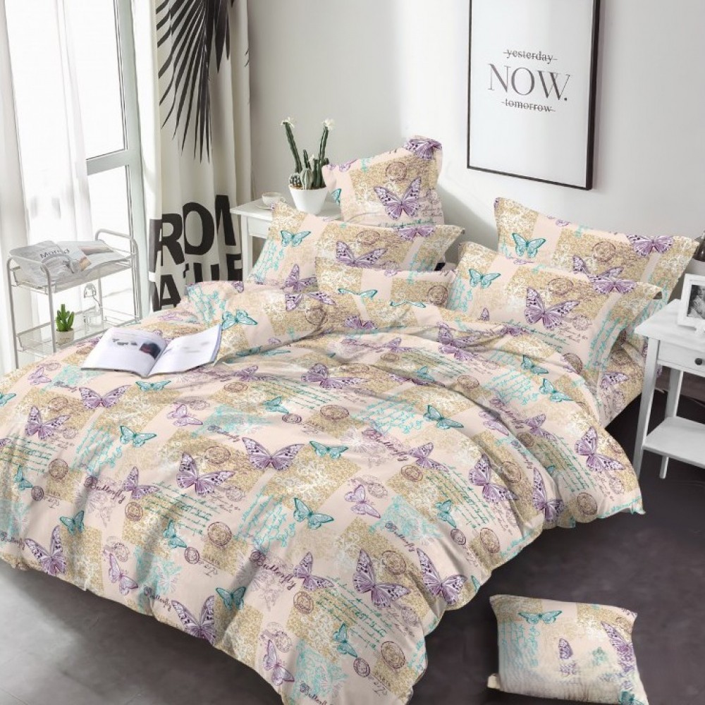 Постільна білизна Листування, бязь (Полуторний)