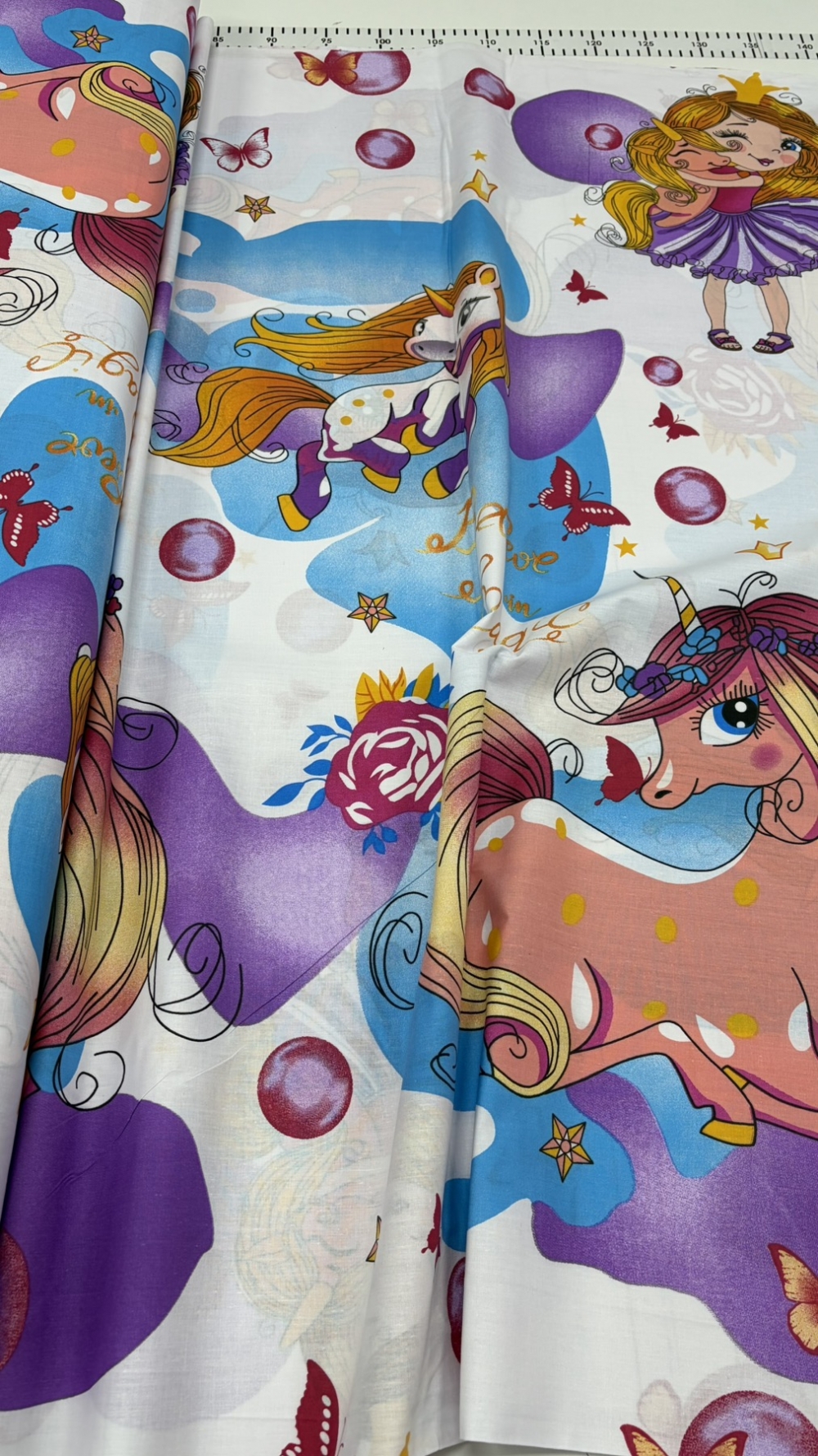 Постельное белье Принцесса единорогов бязь (детский на резинке) — изображение 2