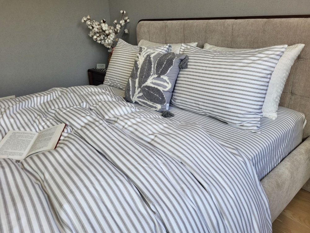 Постільна білизна Смужка, Turkish flannel (Двосп. на рез.) - Зображення 6