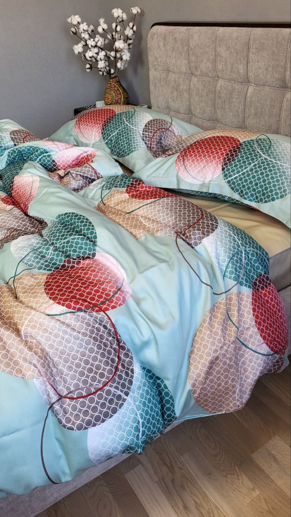 Постільна білизна Сатин PREMIUM, TOLEDO COLORFUL підк. Цільн. (Двоспальний) - Зображення 3