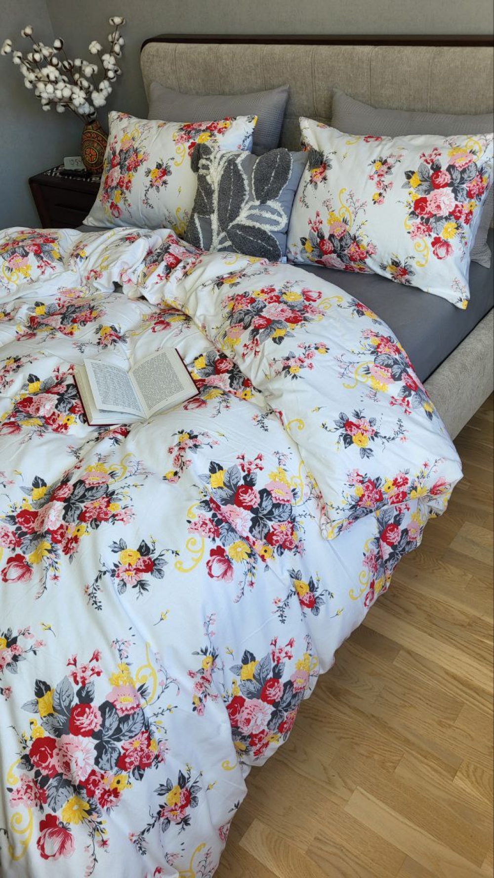 Постільна білизна Маркіза/сіра гавань, Turkish flannel (Сім. на резин.) - Зображення 6