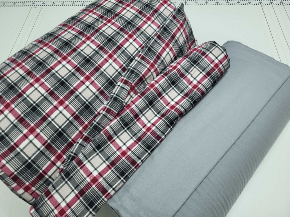 Постільна білизна Фагот/сизий дим, Turkish flannel підк. двустор. (Двосп. на рез.) - Зображення 2