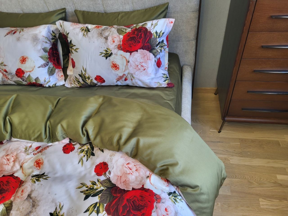 Сатин PREMIUM, ROSE (Сім. на рез.)