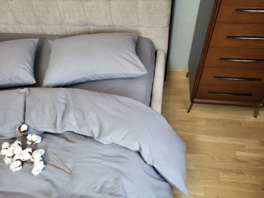 Постільна білизна Сіра гавань S148, Turkish flannel (Євро)