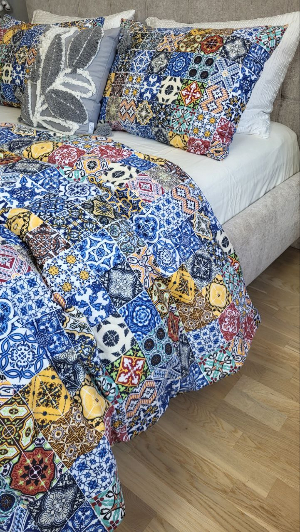 Постільна білизна Мозаїка NEW/шампань, Turkish flannel (Полут. на рез.) - Зображення 6