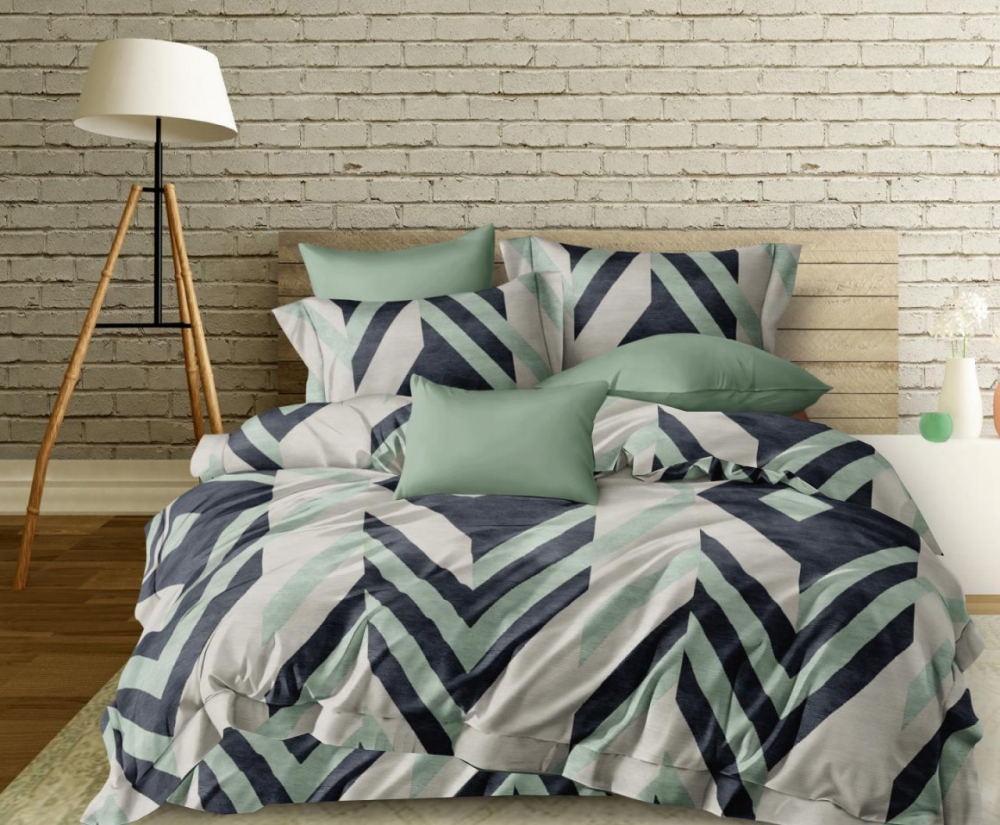 Постільна білизна Матча, сатин (Полуторний)