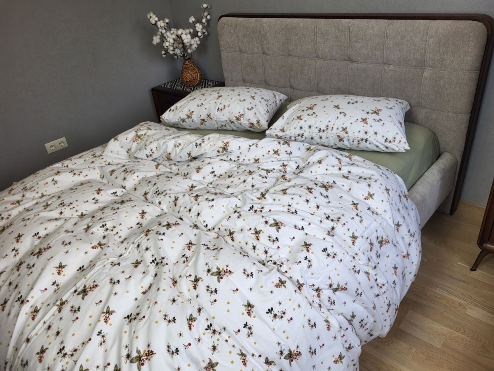 Постільна білизна Соната/фісташка, Turkish flannel (Полуторний) - Зображення 2