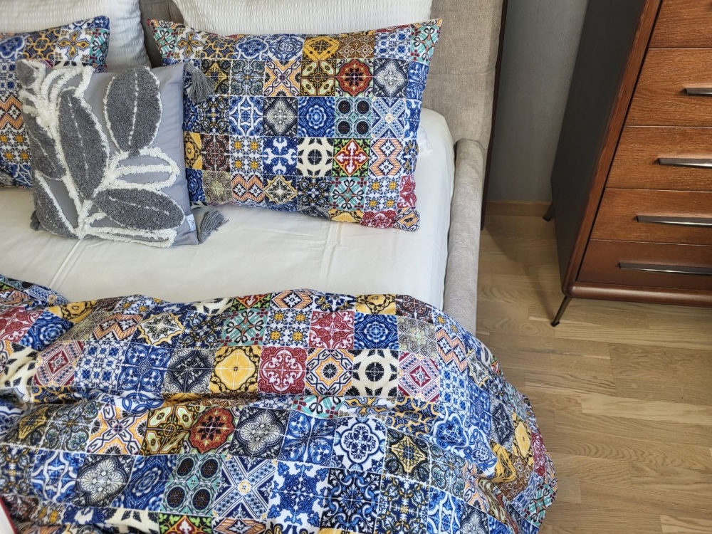 Постільна білизна Мозаїка NEW/шампань, Turkish flannel (Полут. на рез.)