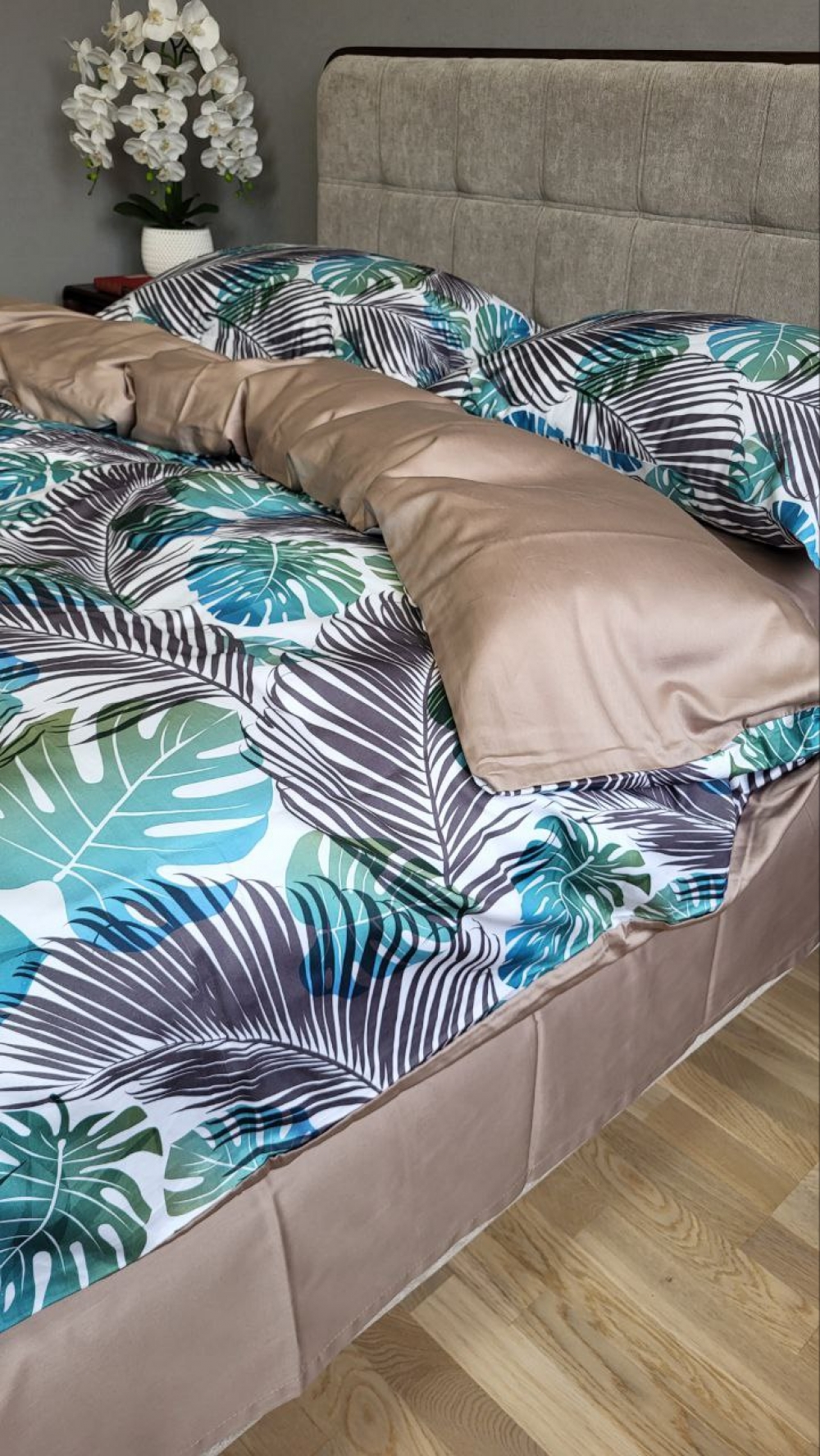 Постільна білизна Сатин PREMIUM, TROPICS (Полуторний) - Зображення 3