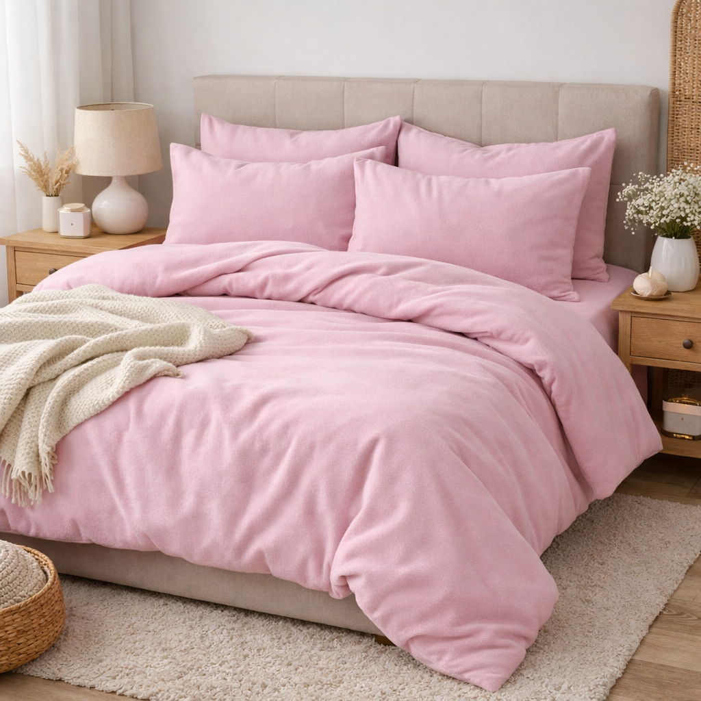 Постільна білизна PINK DREAM S149, Turkish flannel (Сімейний)