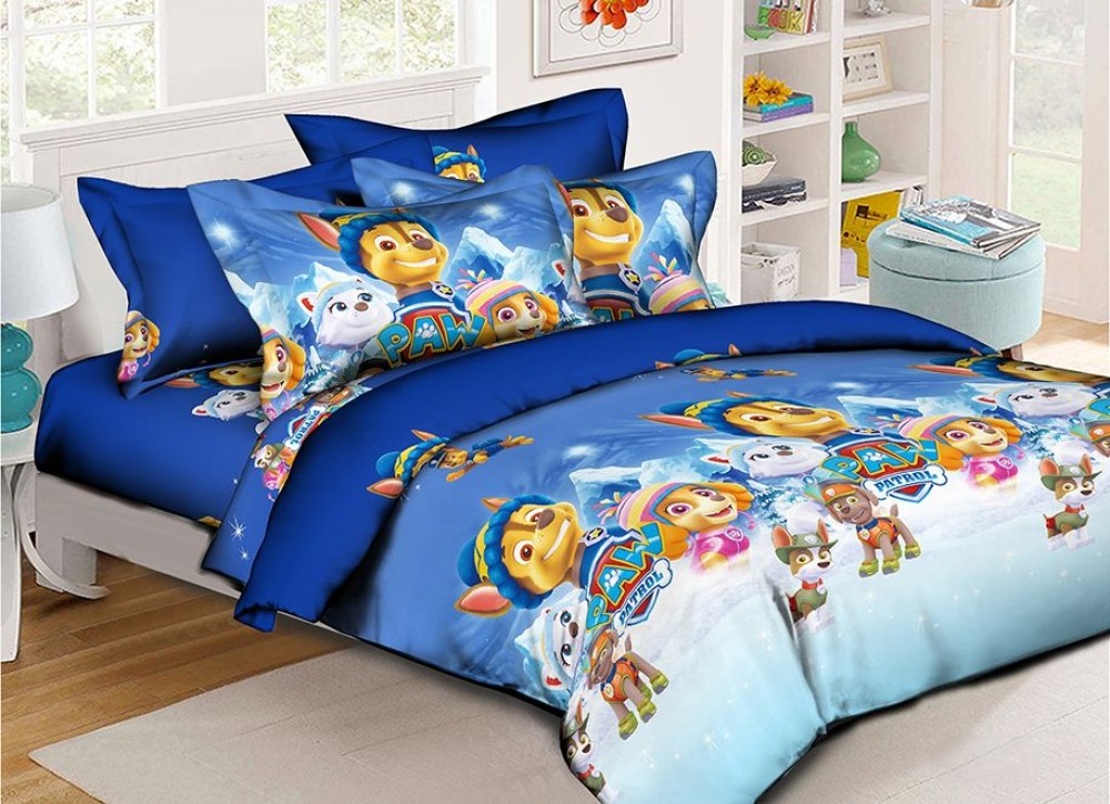 Постільна білизна Патруль Арктика, ранфорс (Сімейний)