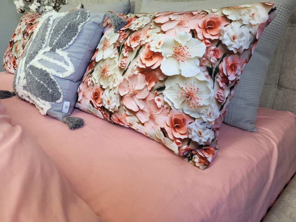 Постільна білизна Флорела, cotton 5D (Євро на рез.) - Зображення 5