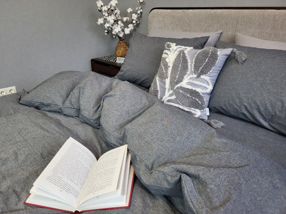 Постільна білизна Graphite, Washed Cotton W1141 (Полут. на рез.) - Зображення 2