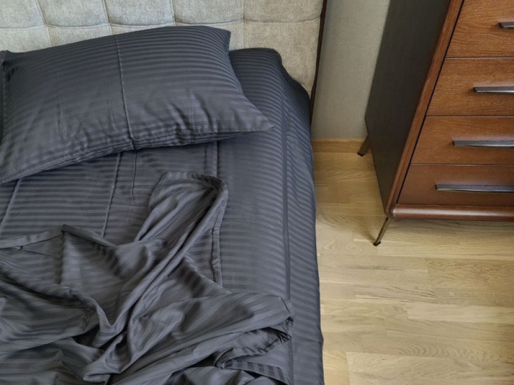 Постільна білизна Stripe LUX DARK NIGHT 1/1см (Полуторний)