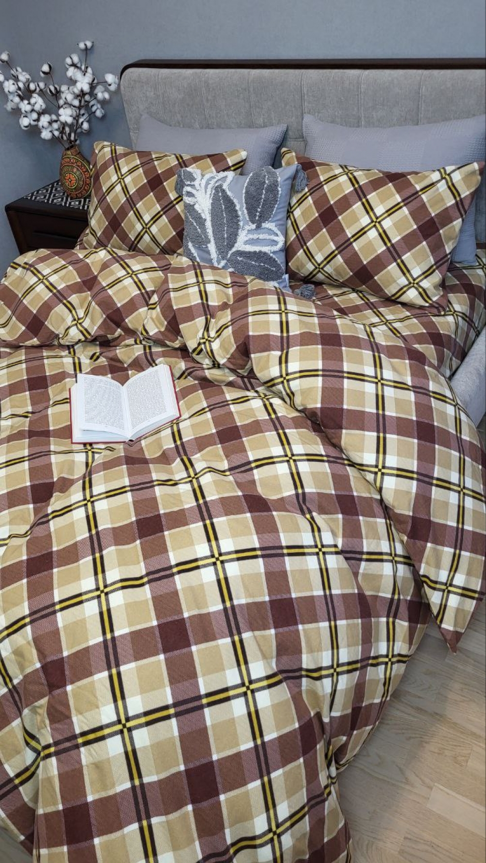 Постільна білизна Крафт пастель, Turkish flannel (Полуторний) - Зображення 6