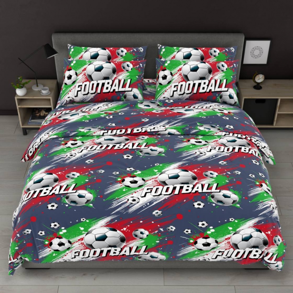 Постільна білизна Футбол, бязь (Сімейний)