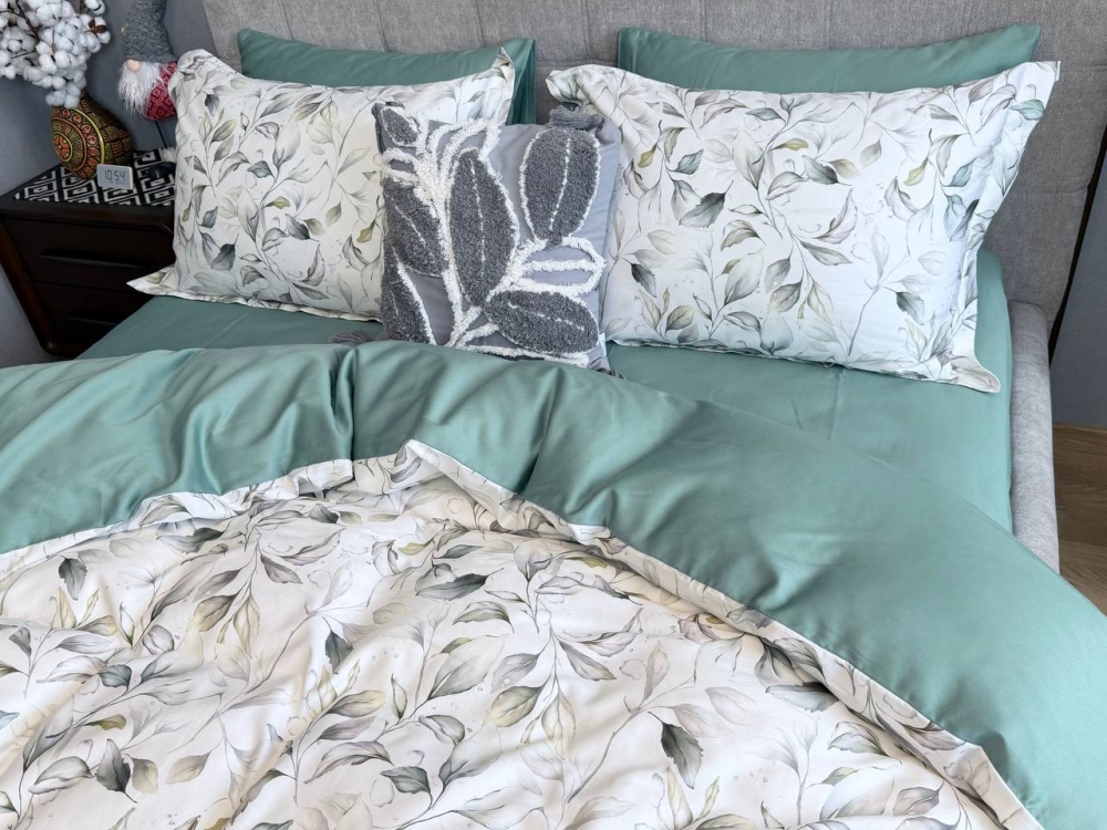 Постільна білизна Сатин PREMIUM, HERBALY (Сімейний) - Зображення 3