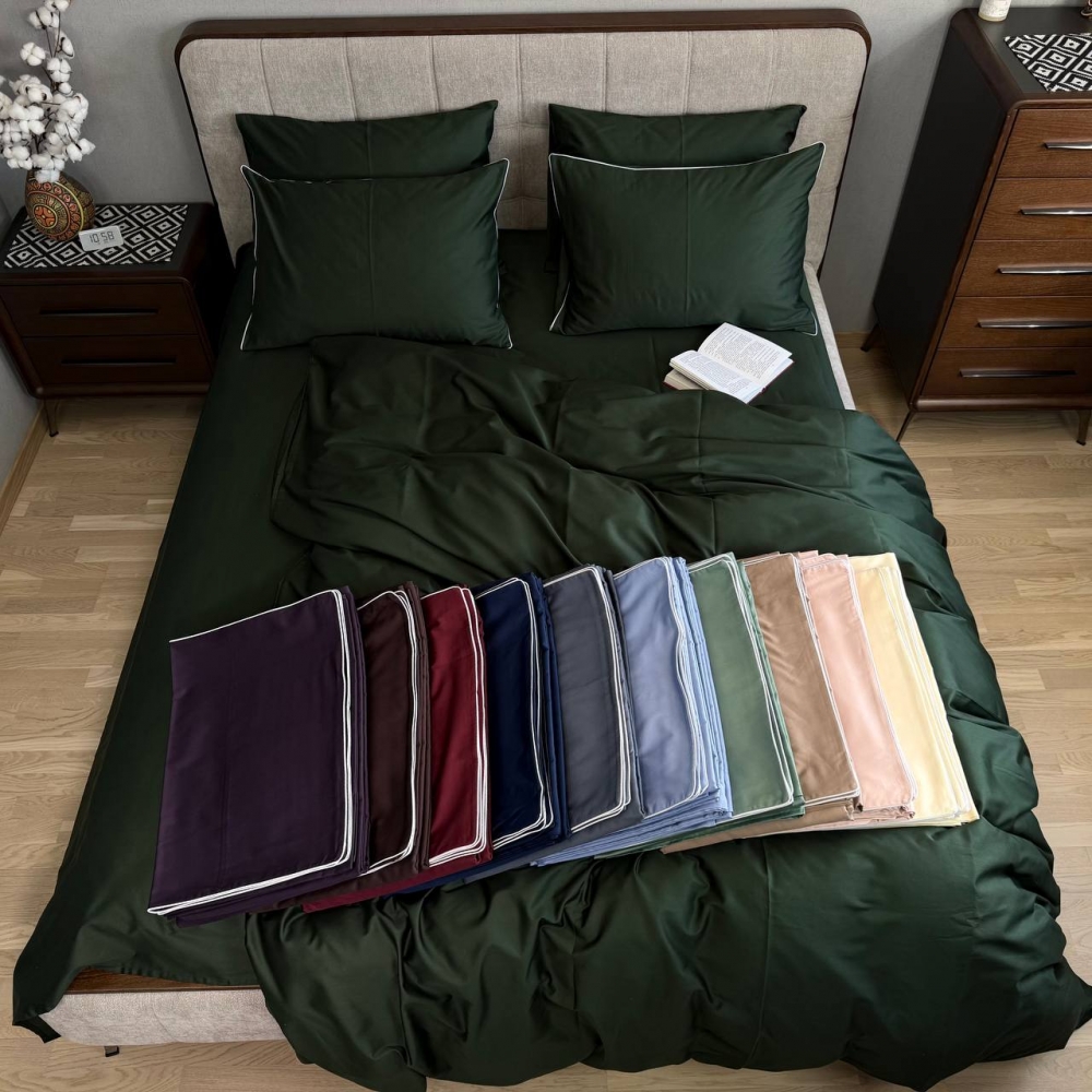 Постільна білизна Бежевий SD-1318, сатин LUX (Сімейний) - Зображення 4