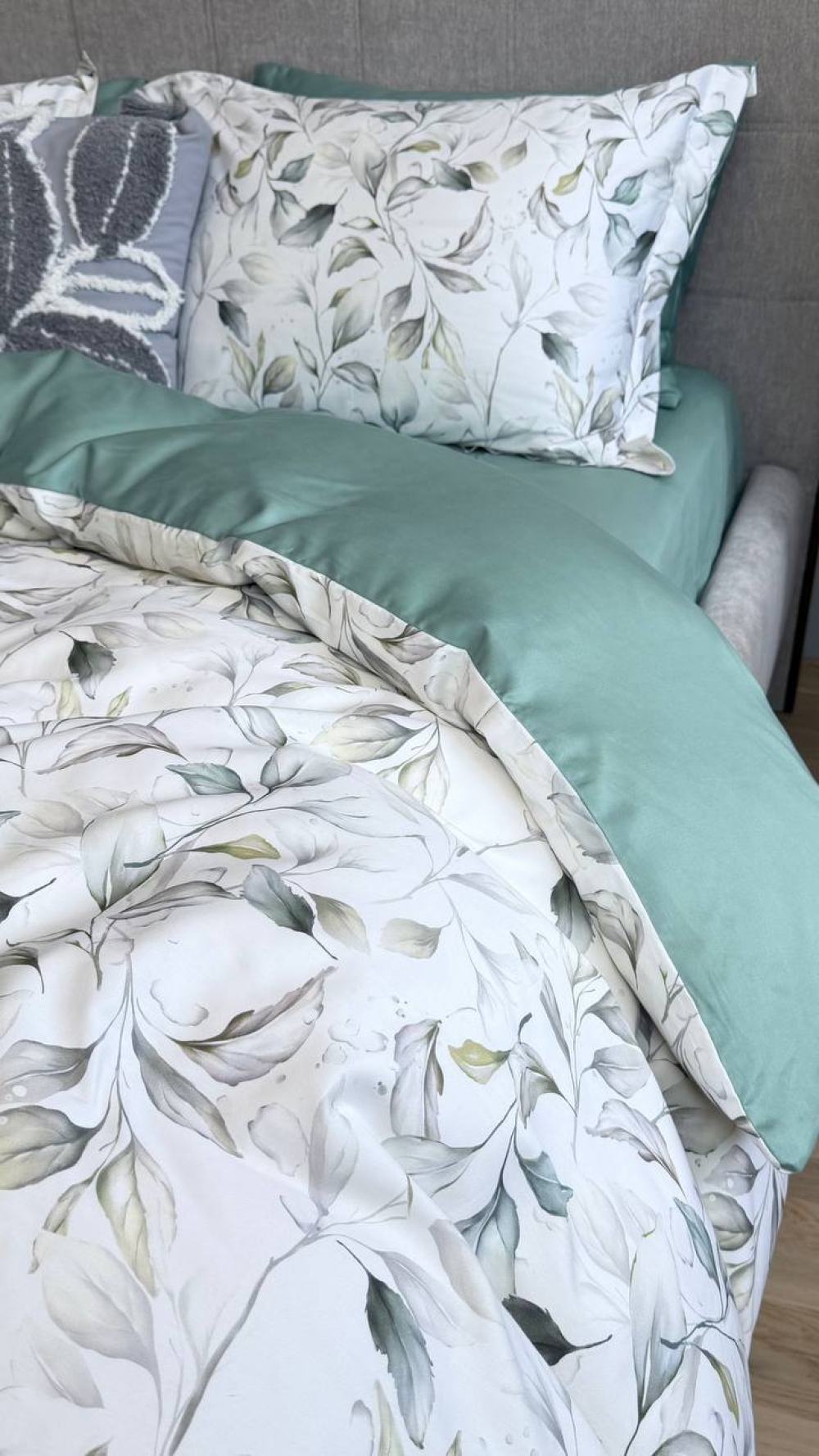 Постільна білизна Сатин PREMIUM, HERBALY (Євро) - Зображення 6