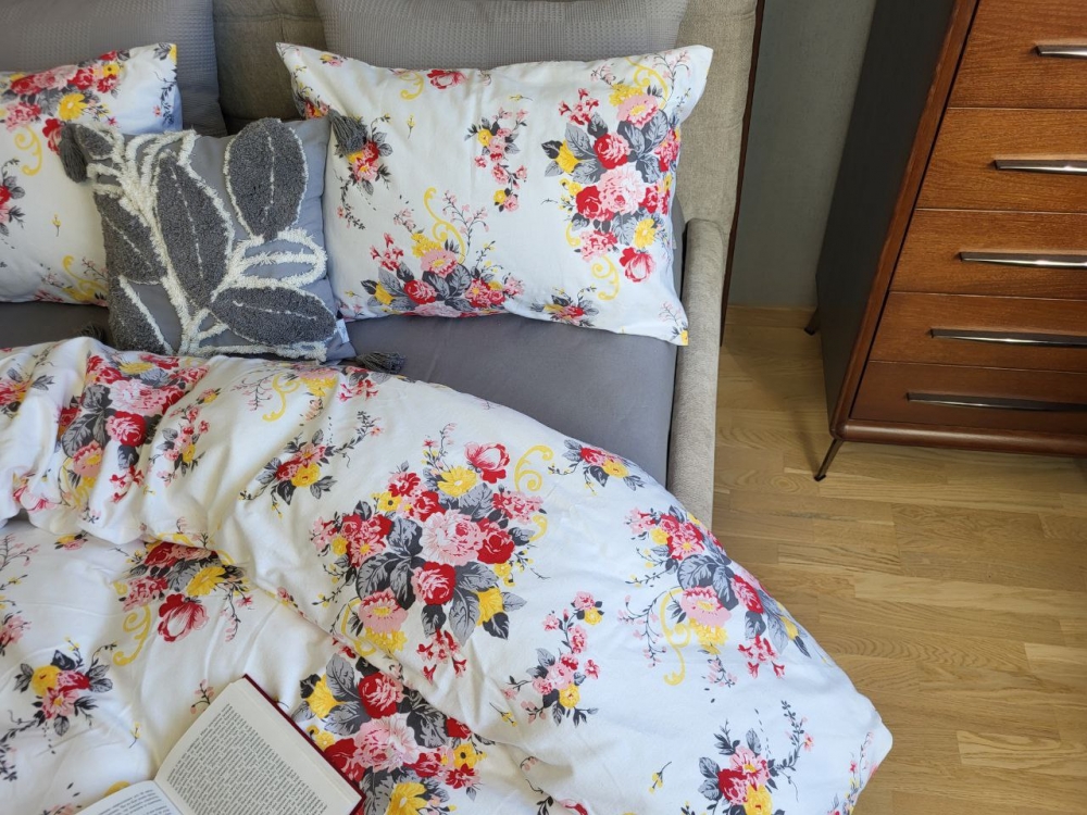 Постільна білизна Маркіза/сіра гавань, Turkish flannel (Полуторний)